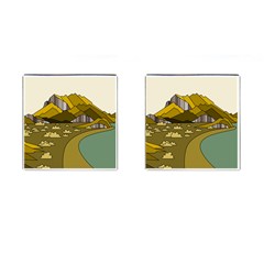 Travel Destination Landscape Nature Cufflinks (square) by Simbadda