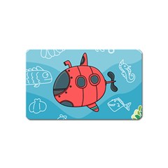 Dive Scuba Ocean Sea Water Fish Magnet (name Card) by Simbadda