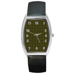 Vintage Wallpaper Vintage Wallpaper Barrel Style Metal Watch by Simbadda