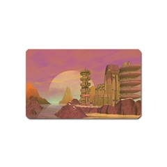 Planet Rocks City Base Fiction Magnet (name Card) by Simbadda