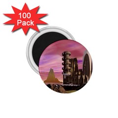 Planet Rocks City Base Fiction 1 75  Magnets (100 Pack)  by Simbadda