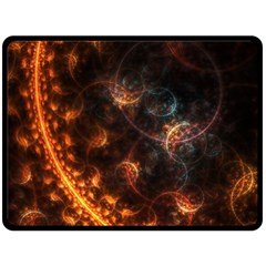 Fractal Pattern Background Space Fleece Blanket (large) 