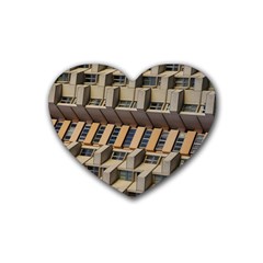 Architecture Geometry Heart Coaster (4 Pack)  by Simbadda