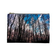 Winter Tree Park Sky Nature Cosmetic Bag (large) by Simbadda