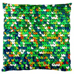 Funky Sequins Large Cushion Case (one Side) by essentialimage