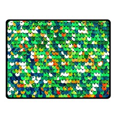 Funky Sequins Double Sided Fleece Blanket (small)  by essentialimage