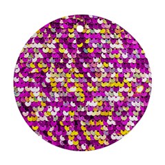 Funky Sequins Ornament (round) by essentialimage