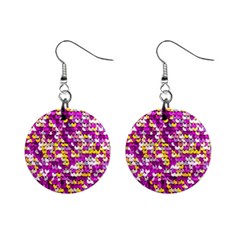 Funky Sequins Mini Button Earrings