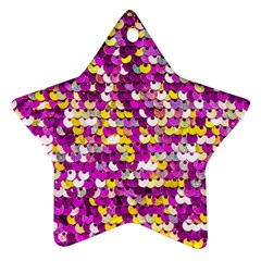 Funky Sequins Star Ornament (two Sides) by essentialimage