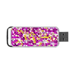 Funky Sequins Portable Usb Flash (two Sides)