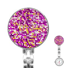 Funky Sequins Stainless Steel Nurses Watch by essentialimage