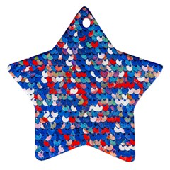 Funky Sequins Ornament (star) by essentialimage