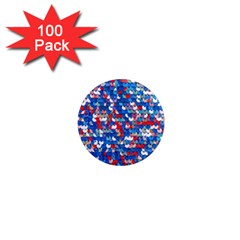 Funky Sequins 1  Mini Magnets (100 Pack)  by essentialimage