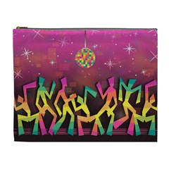 Dancing Colorful Disco Cosmetic Bag (xl)