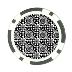 Fabric Geometric Shape Poker Chip Card Guard by HermanTelo