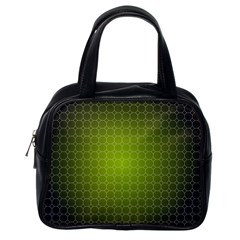 Hexagon Background Plaid Classic Handbag (one Side)