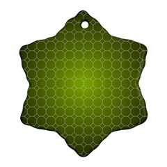 Hexagon Background Plaid Ornament (snowflake)