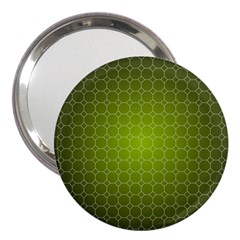 Hexagon Background Plaid 3  Handbag Mirrors