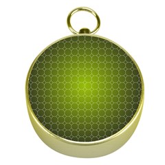 Hexagon Background Plaid Gold Compasses