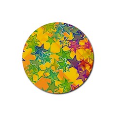 Star Homepage Abstract Rubber Round Coaster (4 Pack) 