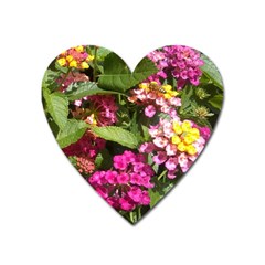 Summer Lantana W Bee Heart Magnet by Riverwoman