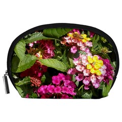 Summer Lantana W Bee Accessory Pouch (large) by Riverwoman