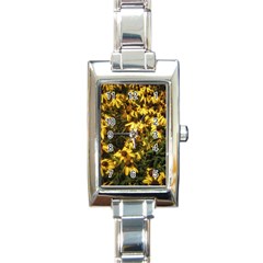 Echinacea paradoxa Rectangle Italian Charm Watch