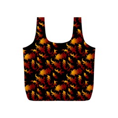 Abstract Flames Pattern Full Print Recycle Bag (s) by bloomingvinedesign