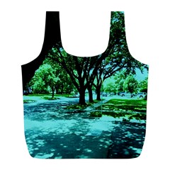 Hot Day In Dallas 5 Full Print Recycle Bag (l) by bestdesignintheworld