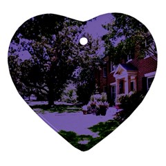 Hot Day In Dallas 4 Heart Ornament (two Sides)