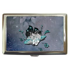 Sport, Surfboard With Flowers And Fish Cigarette Money Case by FantasyWorld7
