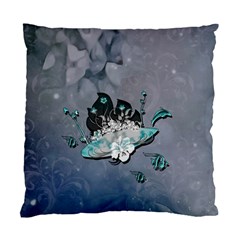 Sport, Surfboard With Flowers And Fish Standard Cushion Case (one Side) by FantasyWorld7