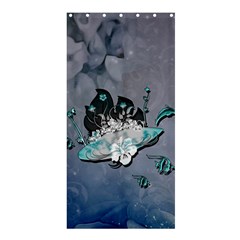 Sport, Surfboard With Flowers And Fish Shower Curtain 36  X 72  (stall)  by FantasyWorld7