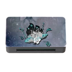 Sport, surfboard with flowers and fish Memory Card Reader with CF