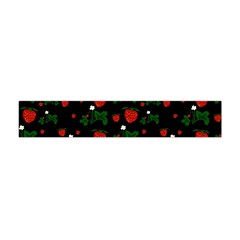 Strawberries Pattern Flano Scarf (mini) by bloomingvinedesign