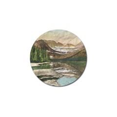 Glacier National Park Scenic View Golf Ball Marker