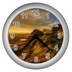 Painting Oil Painting Photo Painting Wall Clock (silver)