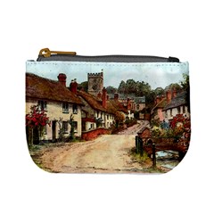 East Budleigh Devon Uk Vintage Old Mini Coin Purse