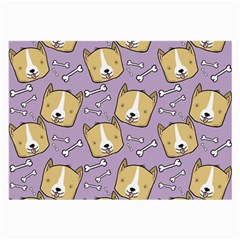 Corgi Pattern Large Glasses Cloth (2 Sides)