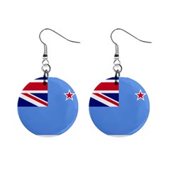 Proposed Flag Of The Ross Dependency Mini Button Earrings by abbeyz71