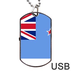 Proposed Flag Of The Ross Dependency Dog Tag Usb Flash (two Sides) by abbeyz71