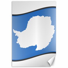 Waving Proposed Flag Of Antarctica Canvas 24  X 36  by abbeyz71