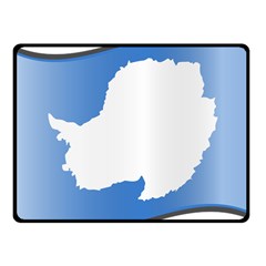 Waving Proposed Flag Of Antarctica Fleece Blanket (small) by abbeyz71