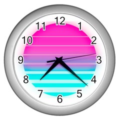 Portable Network Graphics Wall Clock (silver)