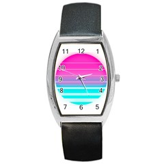 Portable Network Graphics Barrel Style Metal Watch