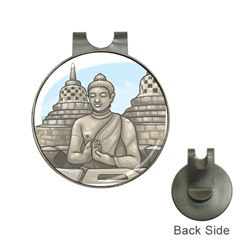 Borobudur Temple Hat Clips With Golf Markers