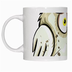 Owl Bird Eyes Cartoon Good White Mugs