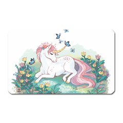 Illustration Vector Unique Unicorn Magnet (rectangular)