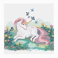 Illustration Vector Unique Unicorn Medium Glasses Cloth (2 Sides)