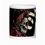 Skull Rose Fantasy Dark Flowers Morph Mugs Center